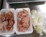 2種類の食感♪鳥と大根と大豆の煮物作り方1写真