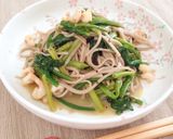 【そばすた】ニンニク香る海老とほうれん草作り方6写真