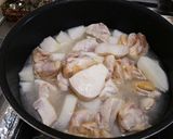 2種類の食感♪鳥と大根と大豆の煮物作り方4写真