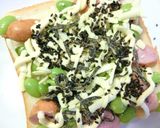 黒酢でさっぱり✯枝豆×ウィンナートースト作り方4写真