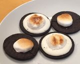 簡単☆時短２分で♬焼マシュマロチップのせ作り方5写真