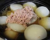 節約＊水出汁＋めんつゆで簡単！ツナ大根煮作り方3写真