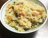 鮭とキノコのバター炊き込みご飯作り方3写真