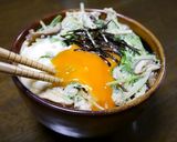 レンジで簡単2分！無限水菜丼作り方4写真