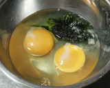 牡蠣と青のりの玉子とじ丼作り方3写真