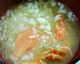 パパ特製☆ﾋﾗﾂﾒｶﾞﾆの味噌汁♥♥作り方3写真