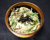 レンジで簡単2分！無限水菜丼作り方5写真