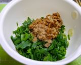 簡単！納豆と青ねぎのチヂミ(辛子あん)作り方1写真