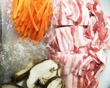 わが家の 雑煮☆豚肉だよ作り方1写真