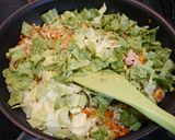 葱とグリーンリーフの焦がし醬油炒飯作り方5写真