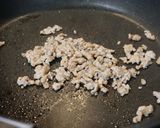 春菊と挽き肉のお好み焼き作り方4写真