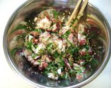 胡麻油香る✿タコとぷちぷちキヌアの葱和え作り方8写真