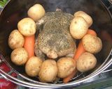 ★ダッチオーブン 丸鶏 スタッフドチキン作り方6写真