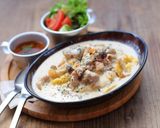 ふわとろ出汁巻き玉子のクリームオムライス作り方11写真