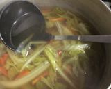 白菜と金時にんじんのコンソメスープ作り方3写真