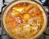 超簡単！スンドゥブ・チゲ風鍋焼きラーメン作り方6写真
