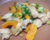鶏肉と野菜のにんにく醤油炒め作り方4写真