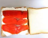 スモークサーモンのサンドイッチ作り方3写真
