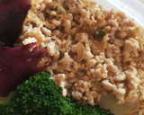そぼろとちりめん山椒のお粥のお弁当♪作り方2写真