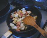 ダシがきいてる！カラフル納豆炒め作り方2写真