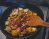 ダシがきいてる！カラフル納豆炒め作り方3写真
