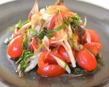 火を使わない 香味野菜とトマトの梅肉麺つゆ和え♪作り方6写真