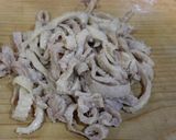 節約♡フルーツ人参と鶏皮のサッパリサラダ作り方1写真