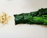 栄養いっぱい！鶏肝とホウレン草の甘辛炒め作り方1写真