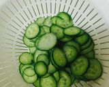 胡瓜とワカメの酢の物 しらすと生姜入り作り方1写真