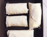 お餅の消費に!お餅チーズ春巻き(豆餅盤)作り方5写真