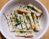 材料3つ簡単!焼きちくわの青のり風味作り方2写真
