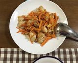 にんじんとささ身のピリ辛味噌炒め作り方4写真