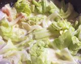 キャベツとベーコンの満足クリームパスタ♪作り方7写真