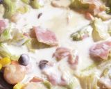 キャベツとベーコンの満足クリームパスタ♪作り方10写真