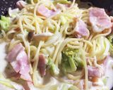 キャベツとベーコンの満足クリームパスタ♪作り方11写真
