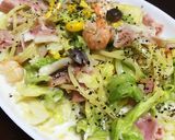 キャベツとベーコンの満足クリームパスタ♪作り方12写真