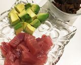 簡単♪マグロとアボカドのからしソース和え作り方2写真