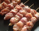 胡桃ニラ味噌de鶏もも肉の串焼き♡作り方8写真