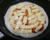 簡単！もちもち餅ピザ(クリスピー)作り方4写真