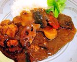 5分でおせちリメイク♫煮しめで和風カレー作り方5写真