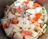 魚介お野菜たっぷり♡旨辛豆乳韓国風スープ作り方4写真