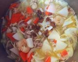 魚介お野菜たっぷり♡旨辛豆乳韓国風スープ作り方5写真