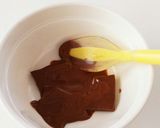 簡単！レンジで湯煎　とろーりチョコ☆作り方3写真