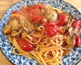 濃厚☆牡蠣のトマトソースパスタ作り方12写真