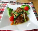 ヘルシー!大豆ミートの肉団子風あんかけ。作り方7写真