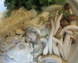 すき焼き鍋でカキの味噌鍋作り方1写真