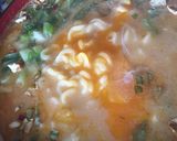 余ったシチュー×辛ラーメン♡作り方4写真