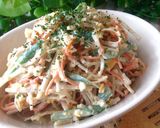 胡麻味噌バタータルタルの牛蒡サラダ♡作り方8写真