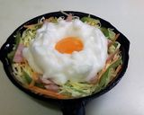 小型スキレットでもこもこ巣籠りたまご作り方2写真