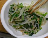 水菜ともやしの胡麻和え作り方4写真